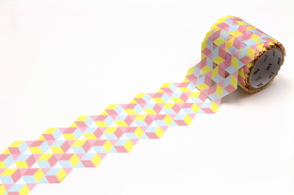 MT washi tape Fab die-cut Cube pattern