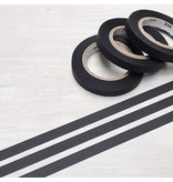 MT washi tape slim set matte zwart / black 6 mm 7 meter