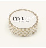 MT washi tape dot gold  7 meter