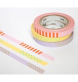 MT washi tape slim set deco pastel