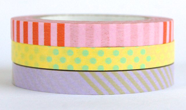 MT washi tape slim set deco pastel