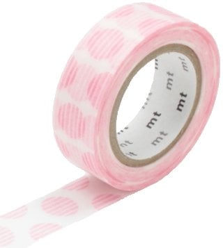 MT washi tape script dot pink