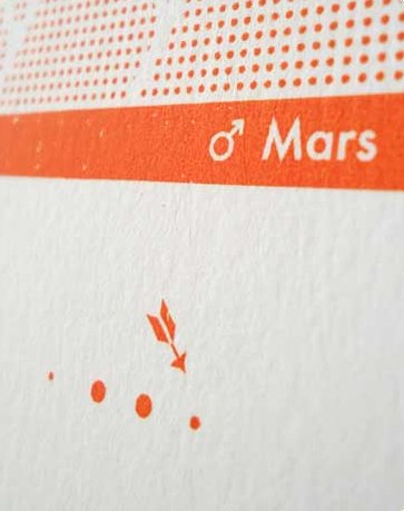 Zeefdruk Mars