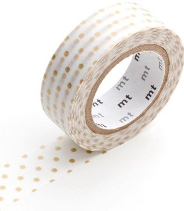 MT washi tape dot small gold 10 meter