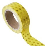 Masking tape yellow dot gold