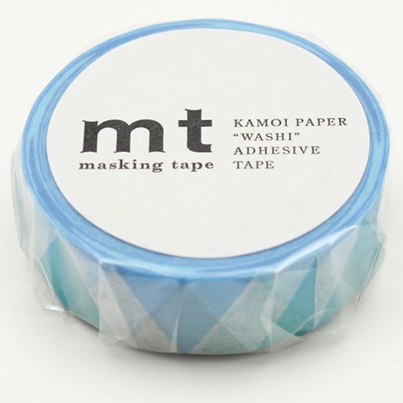 MT washi tape triangle and diamond blue