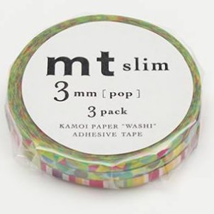 MT washi tape slim set pop 3 mm