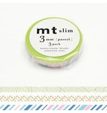 MT washi tape slim set pastel 3 mm