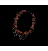 NADIA DAJANI JEWELLERY COPPER BEAD NECKLACE WITH TURQUOISE BEADS