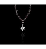 NADIA DAJANI JEWELLERY STONE WIRE NECKLACE WITH ALLAH PENDANT