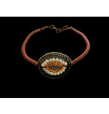 COPPER EYE BRACELET WITH COPPER BAND