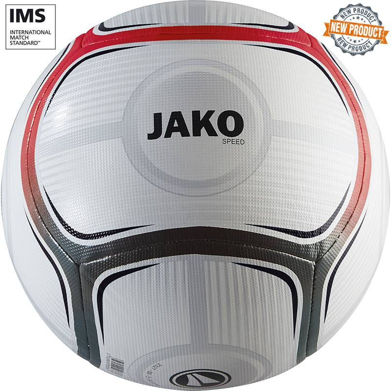 Trainingsbal Speed Wit-rood-antraciet maat 5