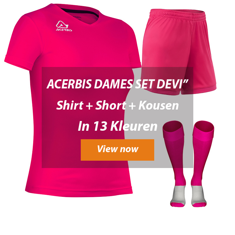 ZAALVOETBALTOPPER SET DEVI│Shirt-Short-kousen