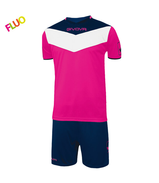 Givova Sportset Campo Fuchsia-navy maat XS