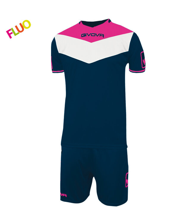 Givova Sportset Campo Navy-Fuchsia maat XS