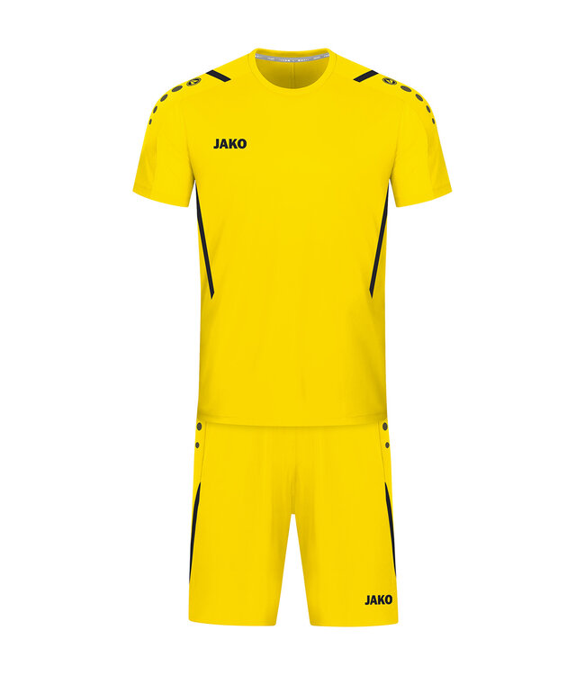 JAKO Shirt Challenge Citroen-zwart | MAAT S