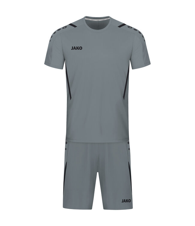 JAKO Shirt Challenge Steengrijs-Zwart