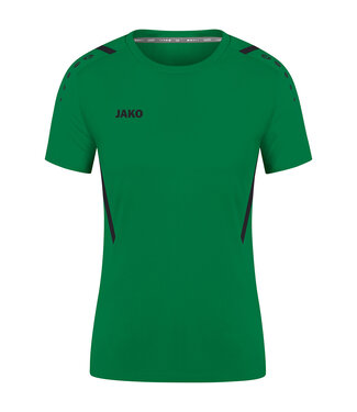 JAKO Shirt Challenge Dames Sportgroen-Zwart