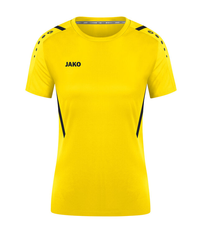 JAKO Shirt Challenge Dames Citroen-Zwart