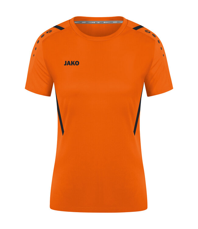 JAKO Shirt Challenge Dames Fluo oranje-Zwart