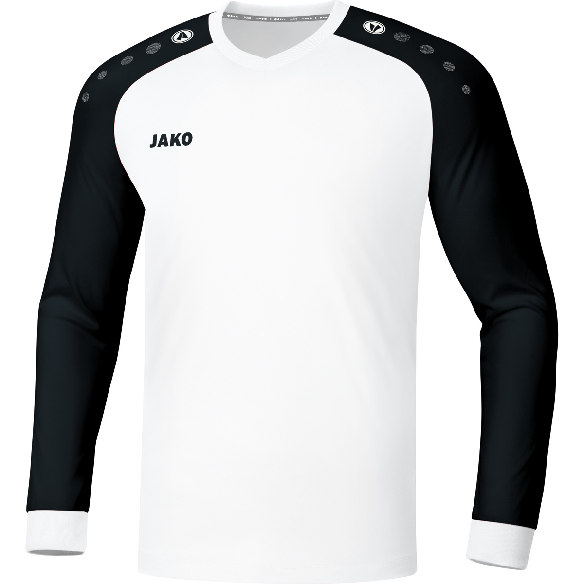shirt Champ 2.0 lange mouw Wit-Zwart