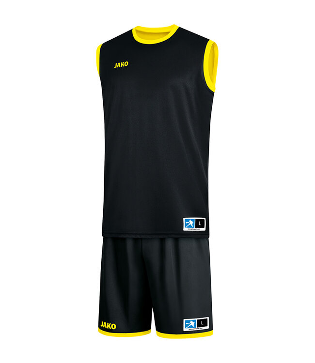 JAKO Reversible shirt Change 2.0 Citroen-Zwart