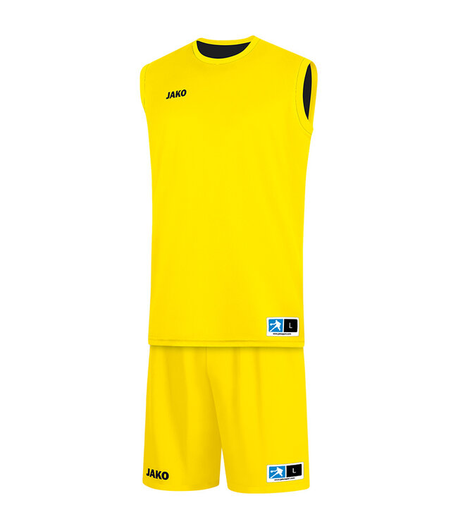 JAKO Reversible shirt Change 2.0 Citroen-Zwart