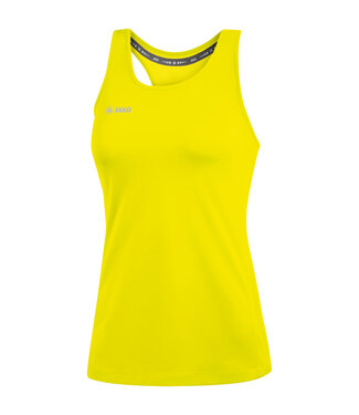 JAKO Tank Top Run 2.0 Dames Fluogeel