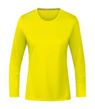 JAKO Shirt Run 2.0 longsleeve Dames Fluogeel