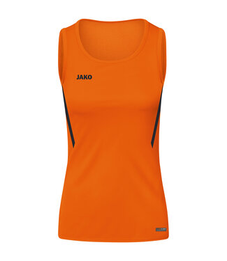 JAKO Tanktop Challenge Dames - Meisjes Fluo oranje-Zwart