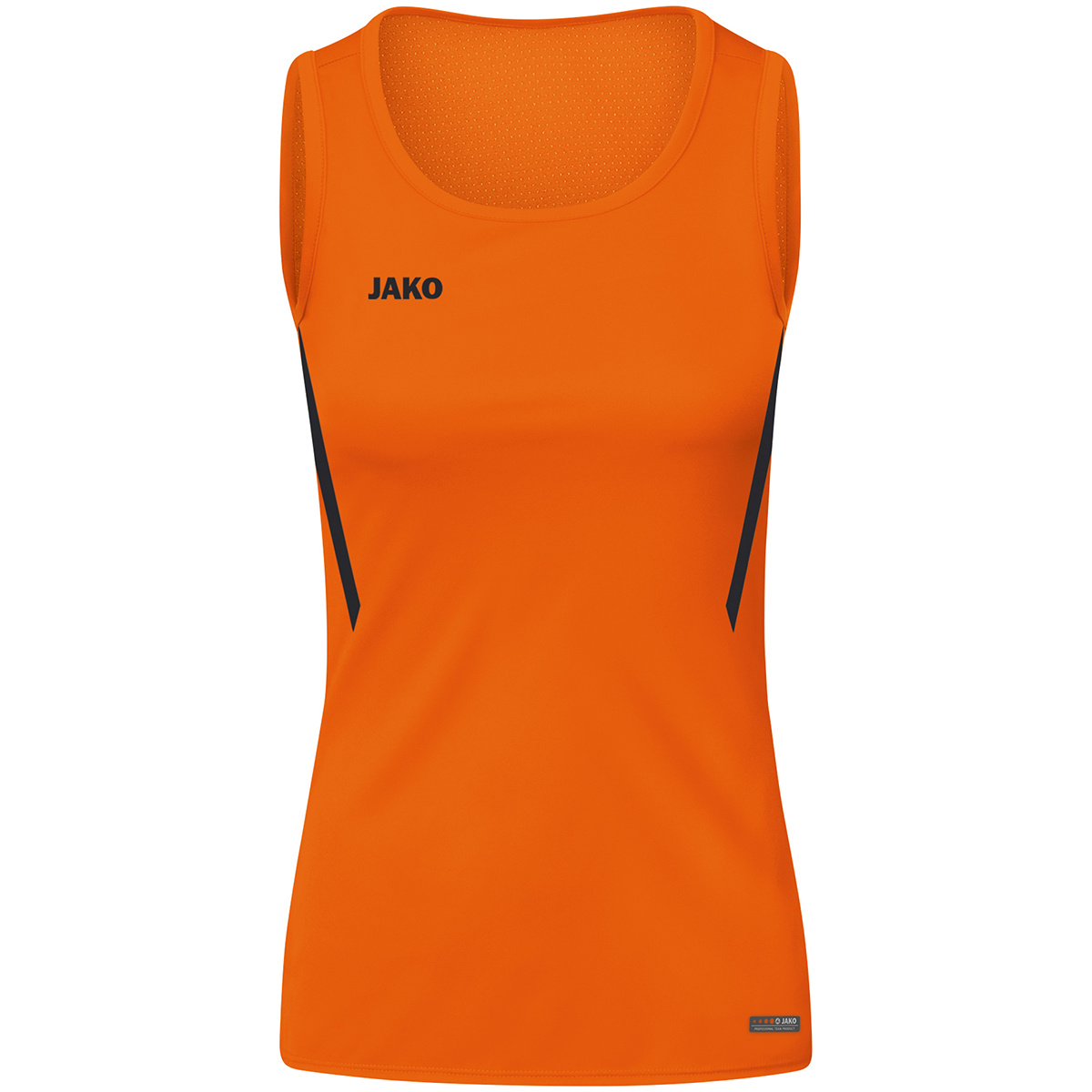Tanktop Challenge Dames - Meisjes Fluo oranje-Zwart