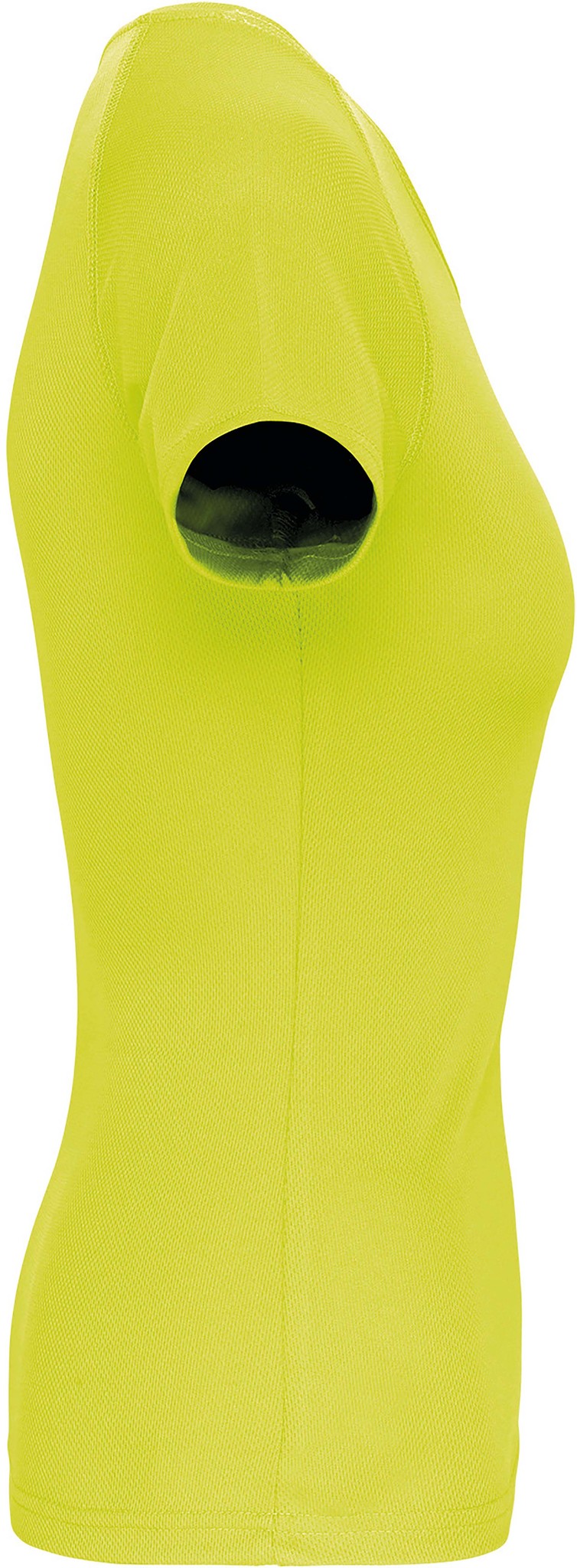 Sportshirt Basic Dames - Fluo yellow