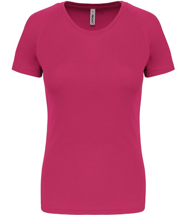 Proact Sportshirt Basic Dames - Fuchsia