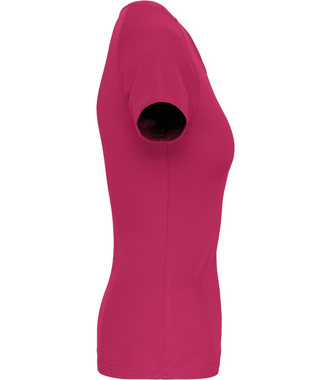 Proact Sportshirt Basic Dames - Fuchsia