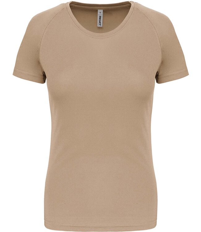 Proact Sportshirt Basic Dames - Sand