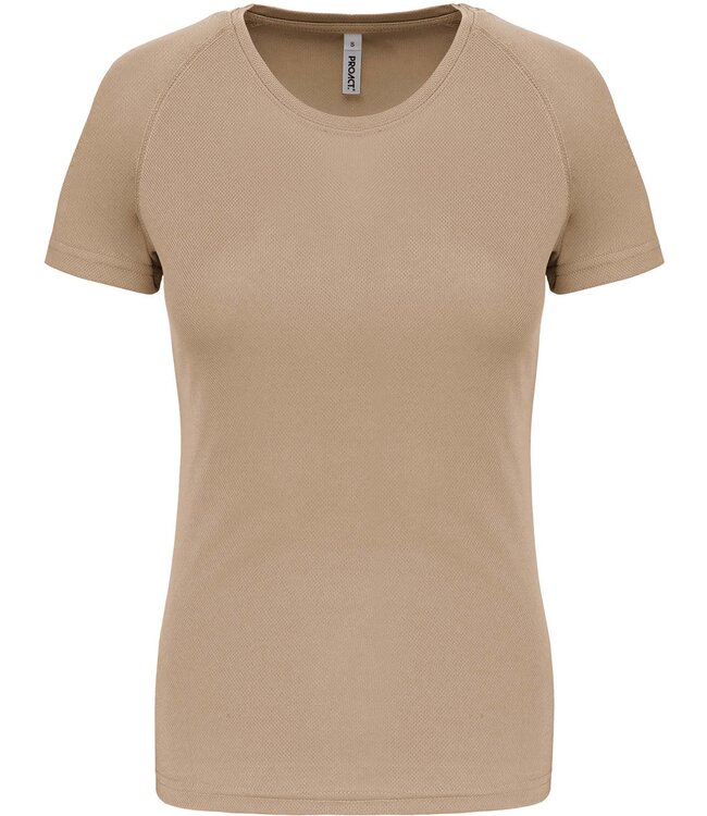 Proact Sportshirt Basic Dames - Sand