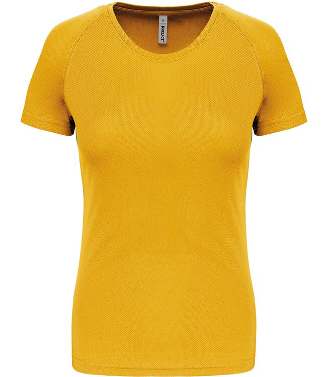 Proact Sportshirt Basic Dames - True yellow