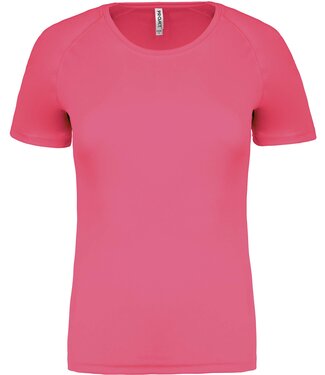 Proact Sportshirt Basic Dames - Fluo pink