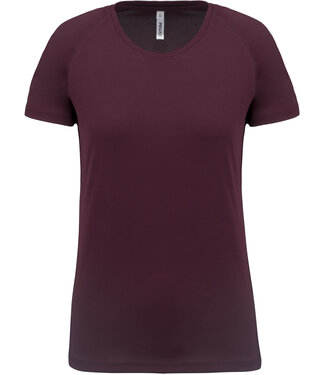 Proact Sportshirt Basic Dames - Wine