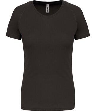 Proact Sportshirt Basic Dames - Dark Grey