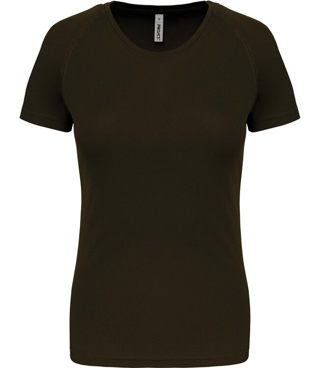 Proact Sportshirt Basic Dames - Dark Khaki