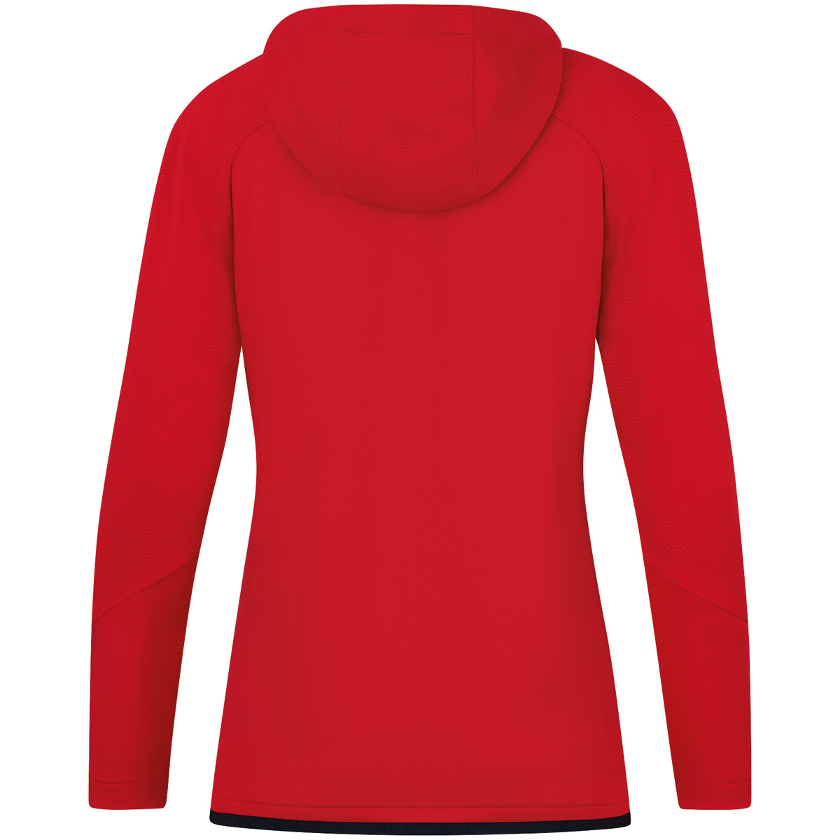 Jas met kap Challenge DAMES Rood-Zwart