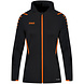 JAKO Jas met kap Challenge DAMES Zwart-Fluo oranje JAKO Jas met kap Challenge DAMES Zwart-Fluo oranje