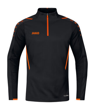 JAKO ZIPTOP Kids - Uni  Zwart-Fluo oranje