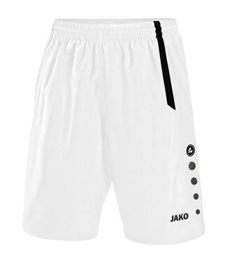 JAKO Short Turin Kids-Uni Wit-Zwart