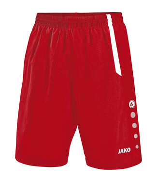 JAKO Short Turin Kids-Uni Sportrood-Wit