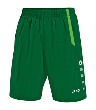 JAKO Short Turin Kids-Uni Groen-Sportgroen