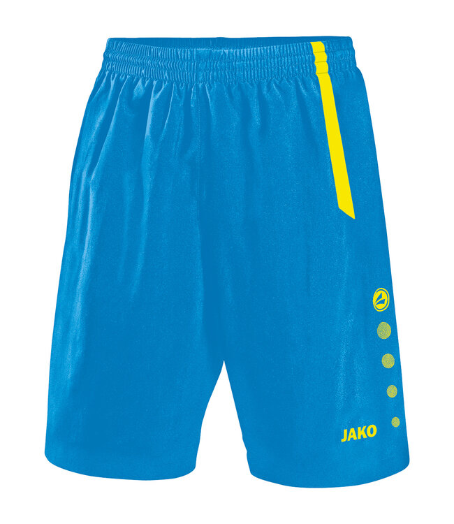 JAKO Short Turin Kids-Uni Jakoblauw-Fluogeel