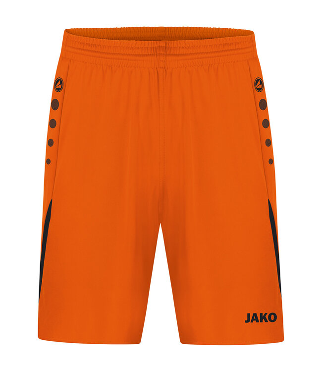 JAKO Short Challenge Kids-Dames-Heren Fluo oranje-Zwart