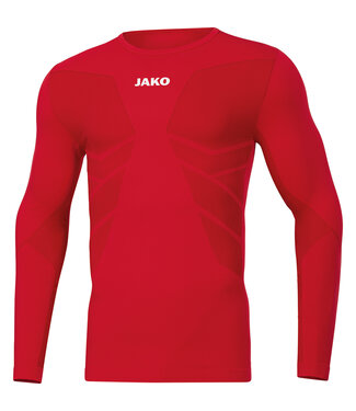 JAKO Longsleeve comfort 2.0 ROOD - KIDS & ADULTS